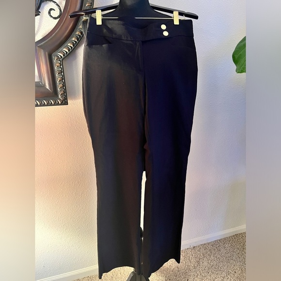 ANNE KLEIN Women’s Black Viscose Blend 4 Pocket Pants Size 6 NWOT - Picture 4 of 12